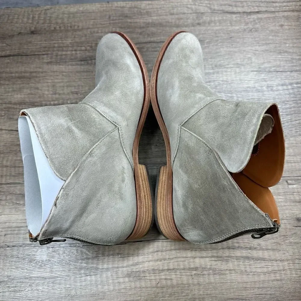 Kork-Ease~Women’s~Taupe Marmotta Suede “Ryder” Slip-On Ankle Bootie~Size 11M‎
